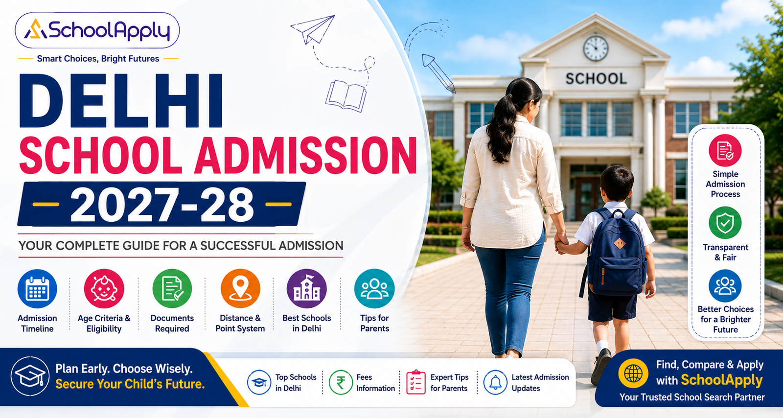 Delhi School Admission 2027-28: Complete Guide for Parents | Eligibility, Age Criteria, Documents & Admission Process