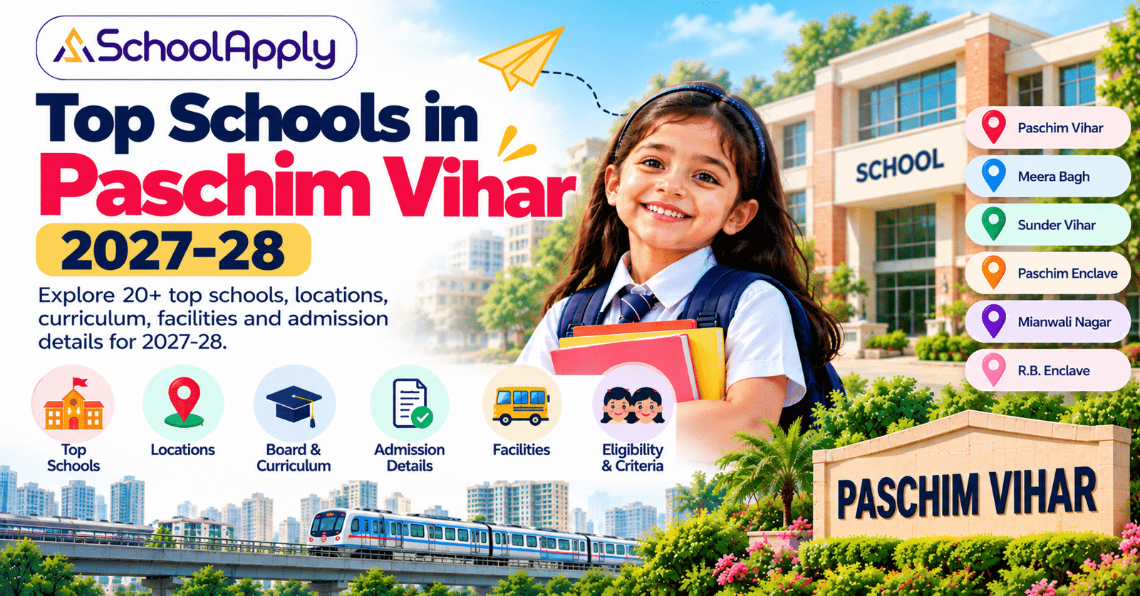 Top Schools in Paschim Vihar 2027-28: 20+ Schools, Locations & Admission Guide
